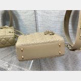 Top Quality DIOR LADY 17/20CM BAG LAMBSKIN