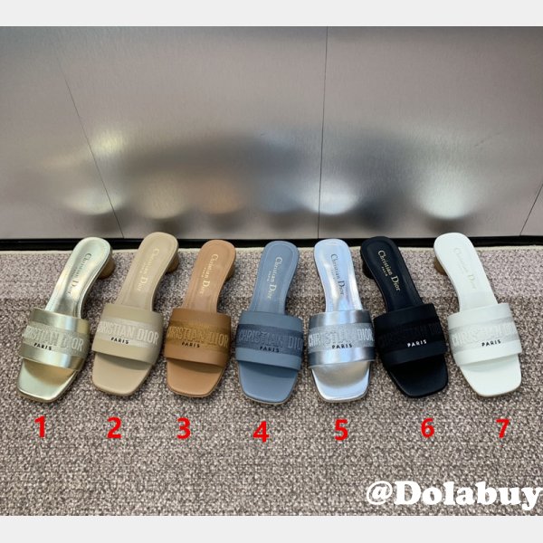 Top Quality DIOR Dway Heeled Slide