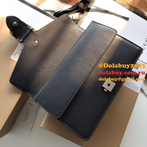 Wholesale Replica Gucci 400249 Dionysus GG Supreme Shoulder Black Bag