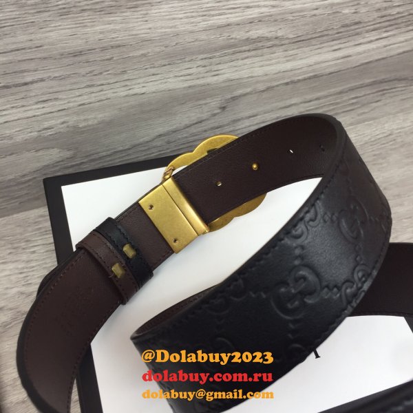 Gucci Belt With Double G Buckle 37MM-1 Knockoff