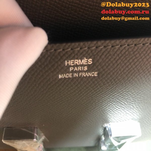 Hermes Constance Bag 23cm Epsom Leather Dark Grey