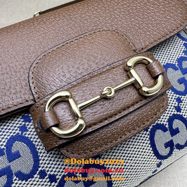 Horsebit Gucci 1955 Replica Top Handle GG 7 Star Bag