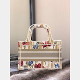 Mini Dior Book Tote Replica Oblique Embroidery