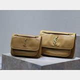 Best 28/22cm Replica Saint Laurent Niki 633158/633151 Khaki Bags