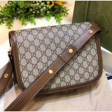 Gucci Replica GG Horsebit 1955 shoulder 602204 Brown bag