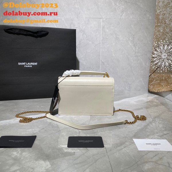 Replica YSL Sunset 19cm Pursesre Store Cream