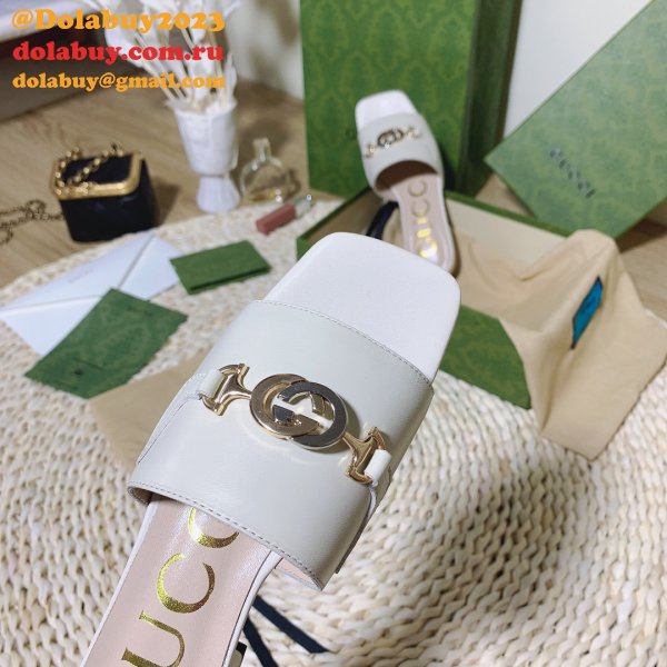 7 Star Replica Gucci 2021 Slippers white/black series GG Shoes