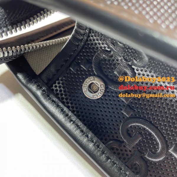 Gucci Replica Black GG embossed mini 625568 bag