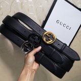 Gucci Belt With Double G Buckle 38mm-5 UK Black