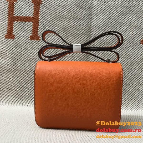 Hermes Constance Bag 18cm Epsom Leather Orange