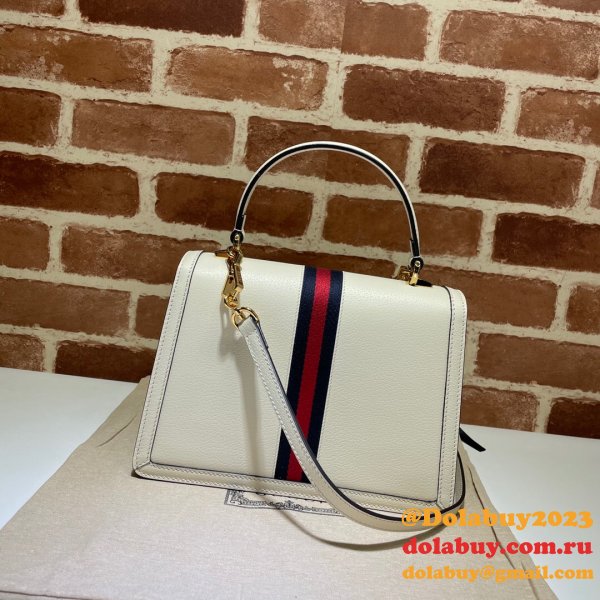 Gucci Black/Cream Ophidia small top handle Replica bag