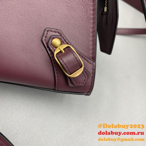 Replica balenciaga cuag plain weave wine red