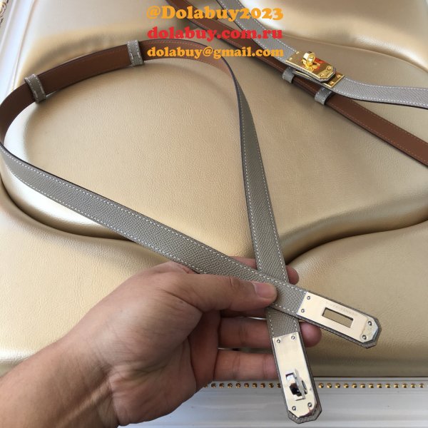 7 Star hottest selling hermes kelly thin belt 17mm