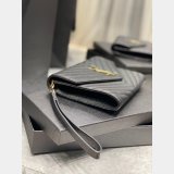 Buy Replica YSL Saint Laurent Monogram Clutch 617662 Quilted Grain