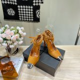 SAINT LAURENT HIGH HEEL 2023 BLACK/CAMEL