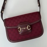 GG Supreme 602204 Red 602204 Replicas Gucci 1955 Horsebit Bags