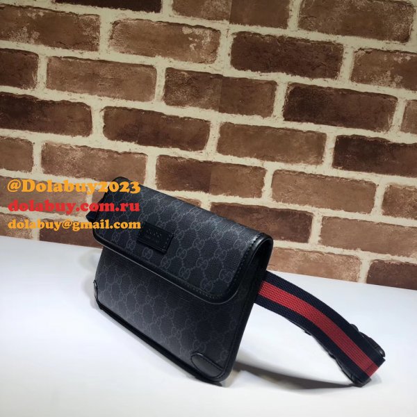 Gucci Top Quality 598113 GG Black belt bag