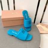 Perfect MiuMiu Bread Slippers Summer Replica Sandals