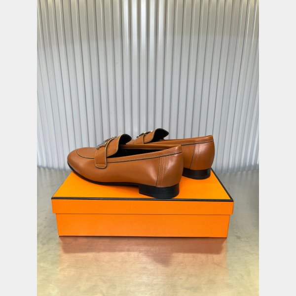 7 Star full leather loafer hermes shoes