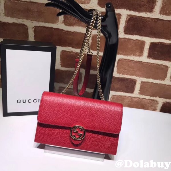 Cheap Gucci 510314 Leather Interlocking GG 510314 Crossbody