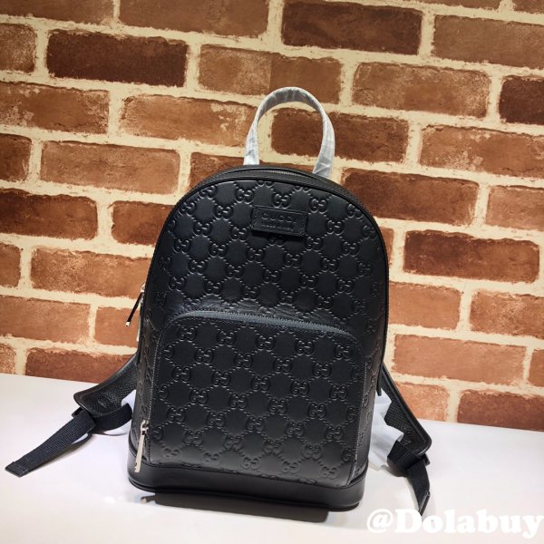 Gucci Signature Leather Backpack 450967 Best Replica Designer Bag