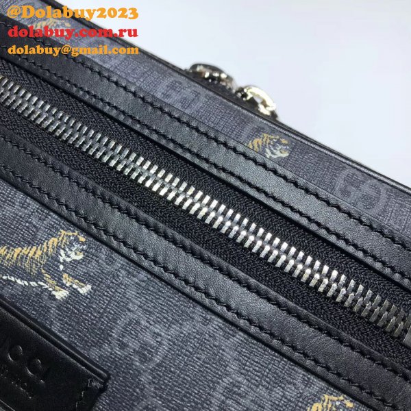 Designer Gucci GG Supreme Black Belt Replica 474293 Bag