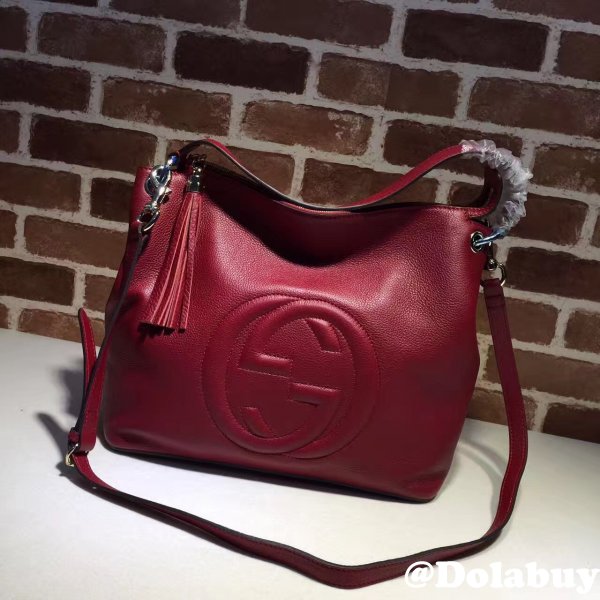 Replica Gucci Luxury Shoulder Soho Leather Hobo 408825 Bag