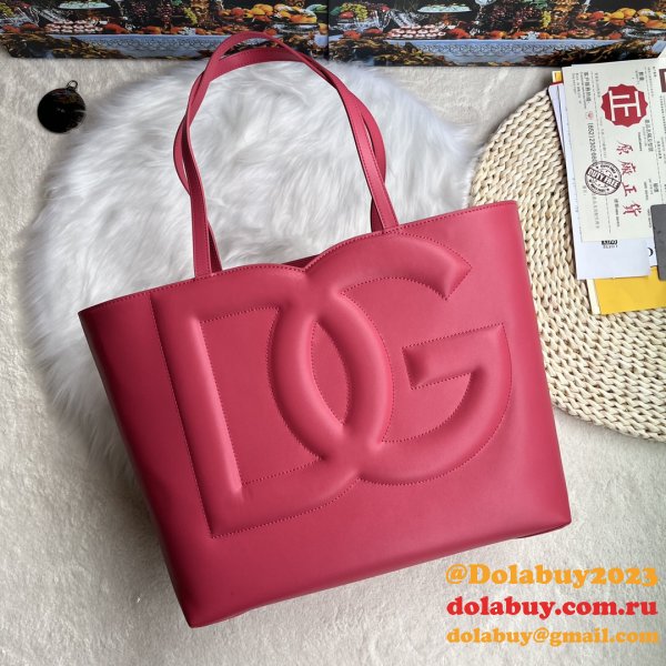 Luxury Replica Dolce & Gabbana Shopping DG Logo Tote 6650 Store Bag