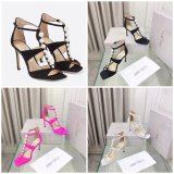 Suede Sandals Aura 95 Fake Jimmy Choo Heel: 8.5 cm Shoes