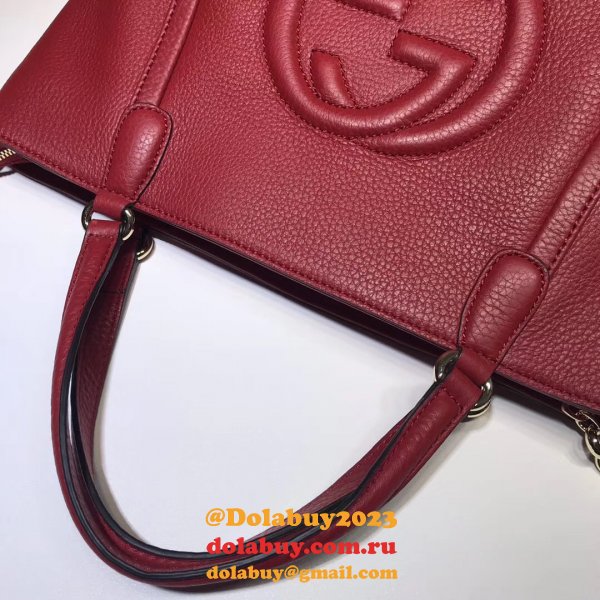 Luxury Gucci Replica Soho leather shoulder 369176 bag