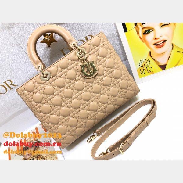 Inspired Duplicate dior lady lambskin 32CM HANDBAG