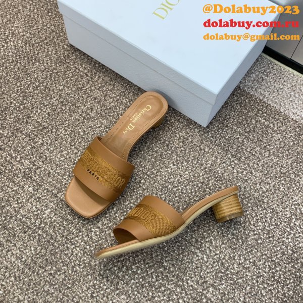 Top Quality DIOR Dway Heeled Slide