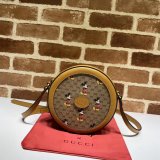 Best Beige Disney x Gucci round shoulder 603938 Replica bag