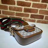 Gucci Beige Replicas Horsebit 1955 mini aaa bag