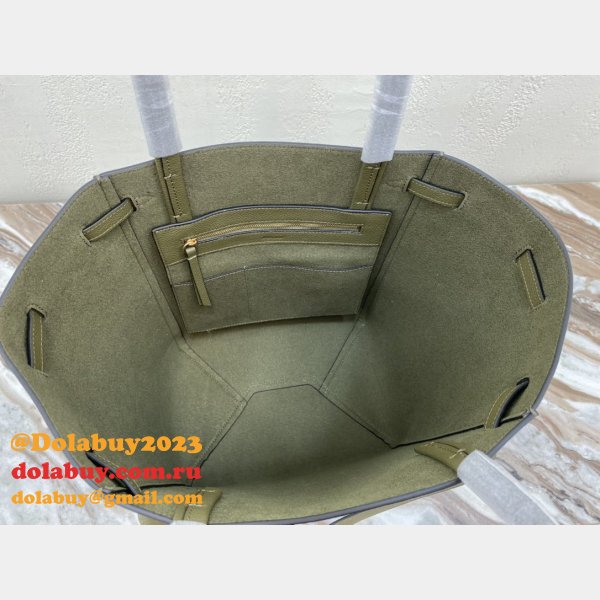 Wholesale Cheap Replica Celine Army Green Cabas Bags Online