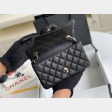 Top Quality CC Caviar Leather Flap Bag 1116 20CM