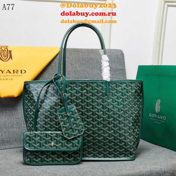 UK Goyard Classic Chevron St. Louis PM Totes Green Bags