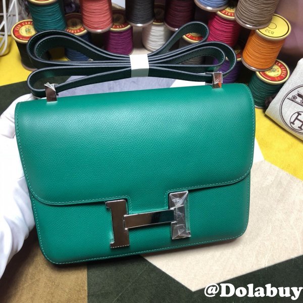 Hermes Constance Bag 23cm Epsom Leather Green