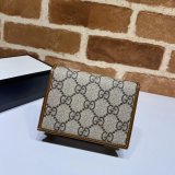 Top Quality Gucci Beige Fake 1955 Horsebit card case 621887 wallet