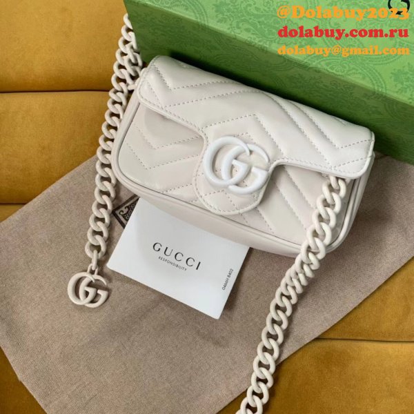 Knockoff Gucci GG Marmont matelassé leather super 699757 bag