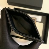 Replicas AP1967 Black/White Card Holder Grained Calfskin Fake Bags