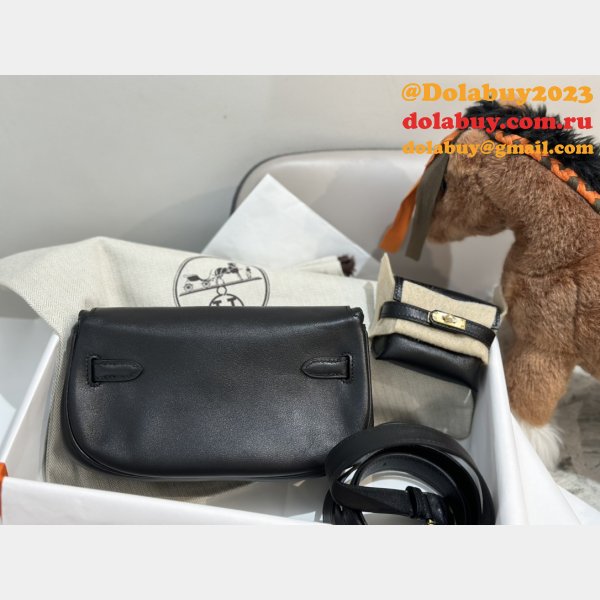 Designer hermes kelly moove 17cm swift leather Luxury bag