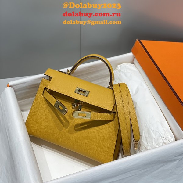 Buy Designer Best Replica Hermes Kelly 19CM Mini Bags Online