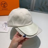 Hermes High Quality Canvas fabric Peaked cap