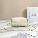 High Quality Dior Caro Bag Brown Supple Cannage Calfskin