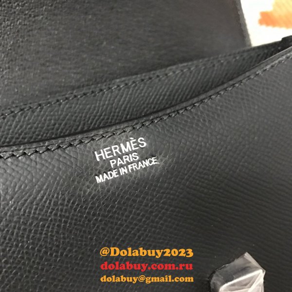 Hermes Constance Bag 18cm Epsom Leather Black