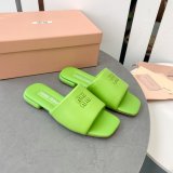 Perfect MiuMiu Bread Slippers Summer Replica Sandals