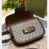 Gucci Replica GG Horsebit 1955 shoulder 602204 Brown bag