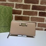 Zip Wallet Replica Gucci Perfect Around Interlocking G python bow