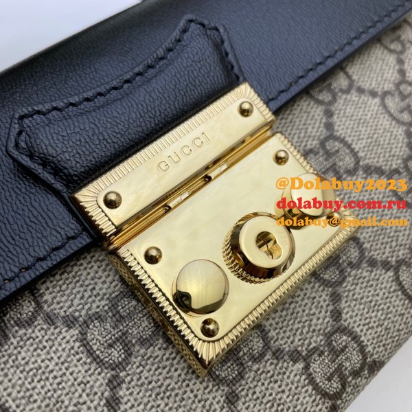 Gucci Replica 7 Star 652683 Padlock mini bag GG Supreme Cheap